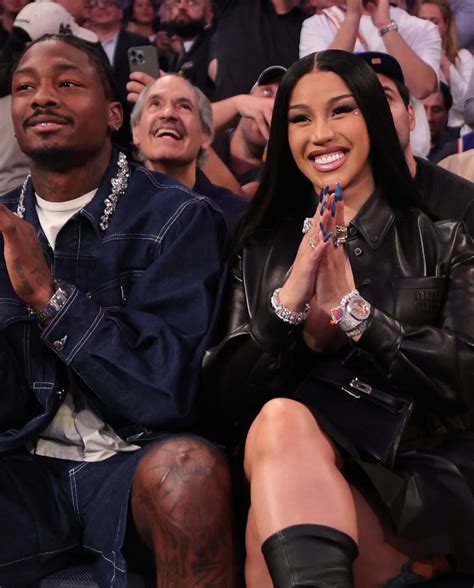 Cardi B & Stefon Diggs Spotted Courtside at NY Knicks Game - FASHION SIZZLE