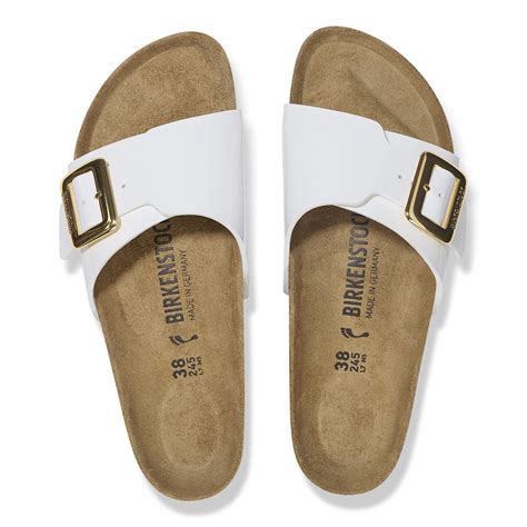 Catalina Cushion Buckle Birko-Flor verni Patent White | BIRKENSTOCK