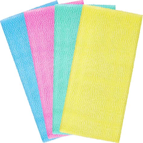 Boao 4-Piece Beauty Skin Bath Wash Towel Exfoliating Bath Cloth Magic ...