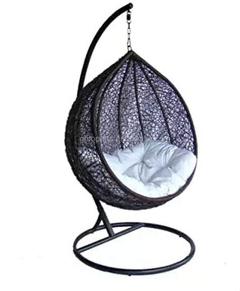 SKP Single Seater Swing Chair with Stand & Cushion & Hook For Outdoor ...