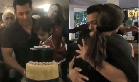 Salman Khan’s Birthday Celebration: The Actor Cuts Cake With Ahil, Sets ...