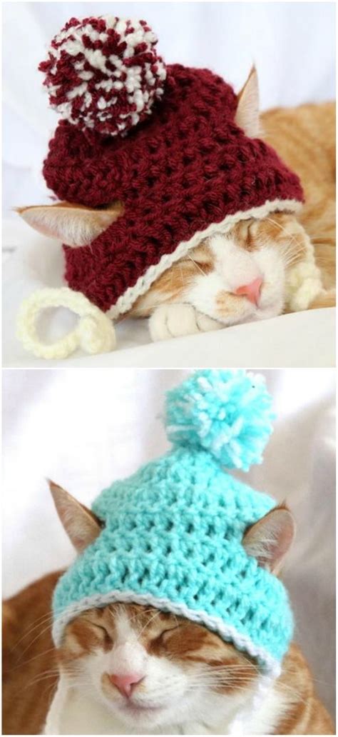 crochet pattern hat for cat