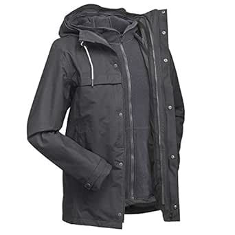 Forclaz Travel 100 3-in-1 Men's Waterproof Jacket - Grey (S) : Amazon ...