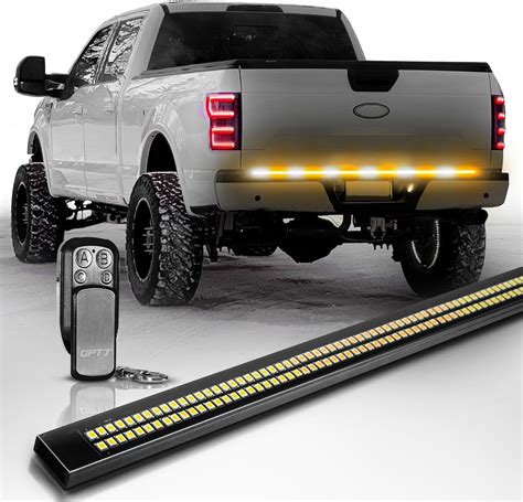 Amazon.com: OPT7 60" Tailgate Strobe Light Bar, Double Row LED Aluminum Weatherproof Strobe ...