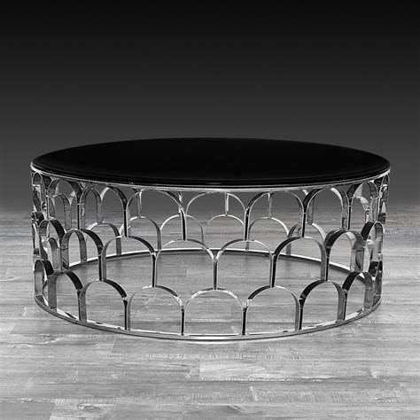 Stylish And Modern Round Silver Coffee Tables - Table Round Ideas