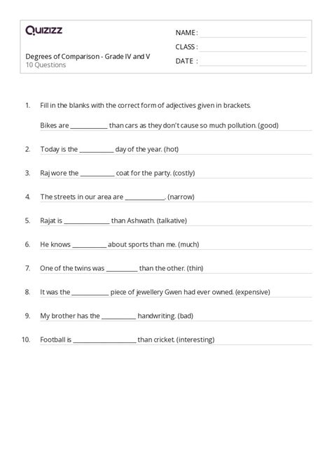 50+ Handwriting worksheets for 5th Class on Quizizz | Free & Printable