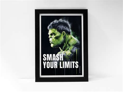 "HULK SMASH LIMITS!" Poster - Unique Art for Your Space | The Tipsy Tale