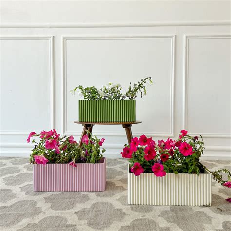 Small Midori Planter Box with Base (Set of 3 Planters)