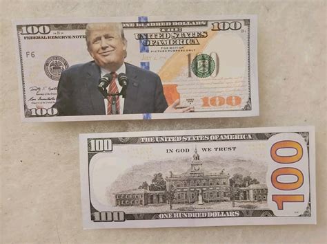 1 FUNNY Donald Trump 100 Dollar Bill Memorabilia Not Legal Tender FREE ...