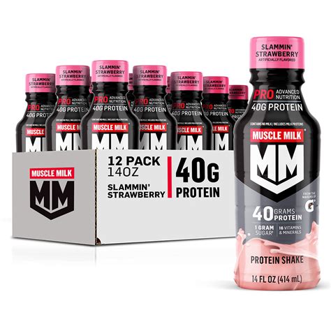Mua Muscle Milk Pro Series Protein Shake, Slammin' Strawberry, 40g ...