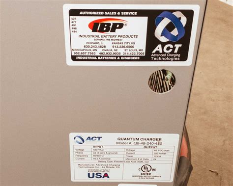 ACT Q6-48-240-480 Quantum 48V forklift charger high efficiency modular ...