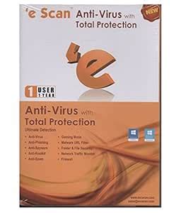 ESCANAV eScan Antivirus with Total Protection - 1 PC, 1 Year (CD ...