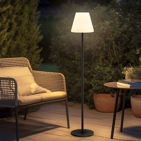 Solar Floor Lamp Outdoor Warm White Cold White Outdoor Floor Lamp ...