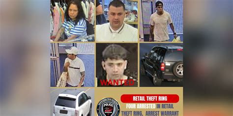 Four arrested in connection to ‘retail theft ring,’ police say