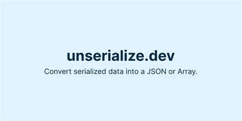 Image result for Serialize Unserialize