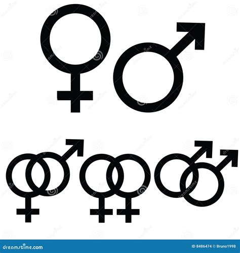 Male and female signs stock vector. Illustration of graphic - 8486474