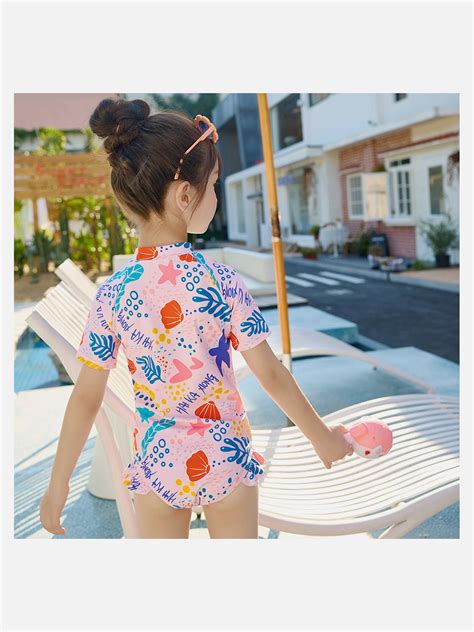 Little Surprise Box, Pink Shell Starfish Toddlers & Kids Swimwear +Swim ...