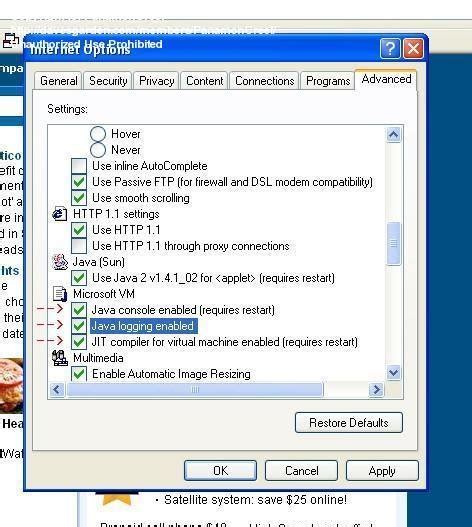Image result for How to Turn On Java Scripting Windows 1.0
