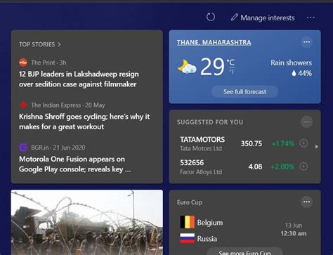 Taskbar Weather Widget Turn Off 的图像结果