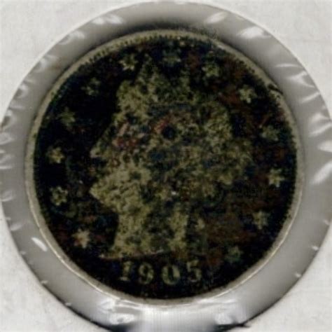 Liberty Head Nickel 1905, Nickel, Liberty Head (V Nickel) (1883-1913 ...