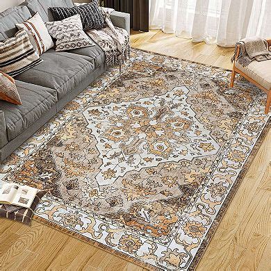 Area Rugs for Living Room Machine Washable Rugs Non-Slip Stain ...