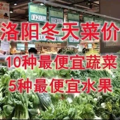 冬天水果蔬菜有多贵？洛阳超市10种最便宜蔬菜，5种最便宜水果_蔬菜_水果_洛阳