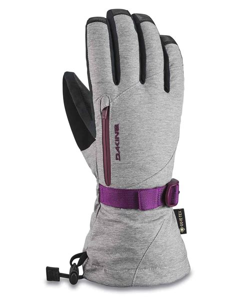 Dakine Leather Sequoia Gore-Tex Glove Silver Grey Women's ski gloves ...