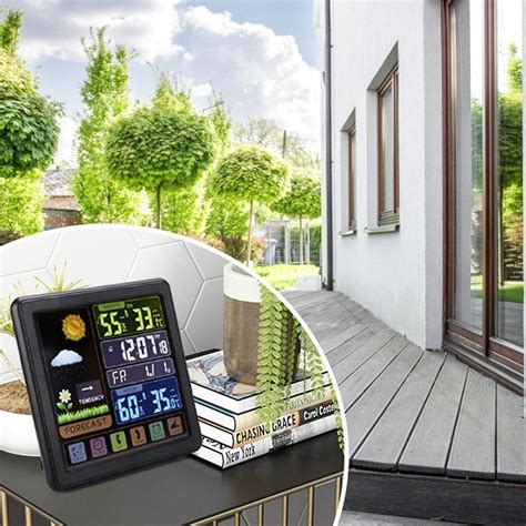Weather Stations With Alarm Clock - Wireless Indoor Outdoor ...