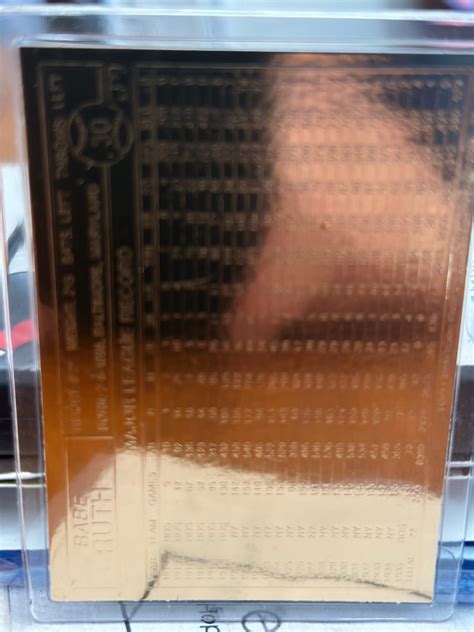 Babe Ruth Gold Baseball Card