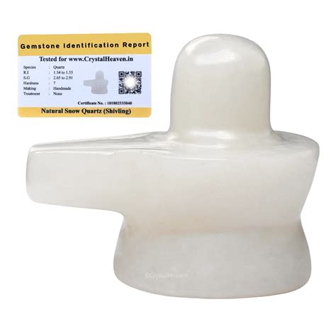 Snow Quartz Shivling - Premium Crystal Shivling