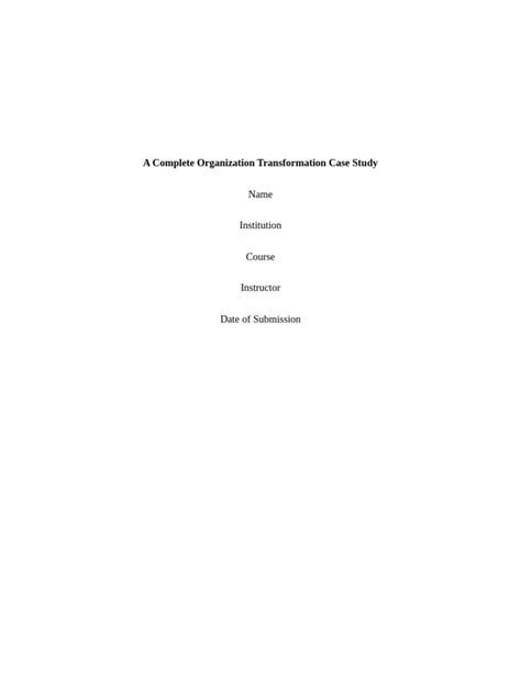 Image result for Organization Change Problem Case Study in Production Example