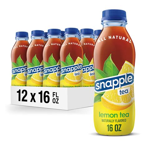 Buy SnappleLemon Tea, Recycled Bottle, 16 Fl Oz, 12 Count Online at ...