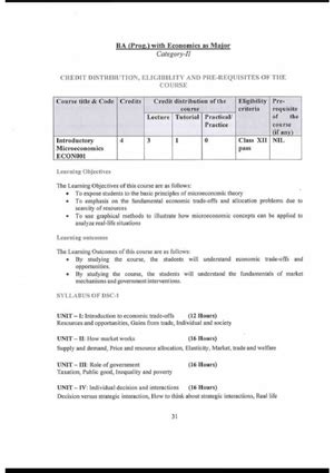 Eco. Sem-3 BA Prog - Economics pyq of 2023-2024 - [Ihis question paper ...