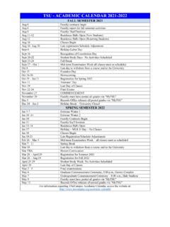 TSU - ACADEMIC CALENDAR 2021-2022 / tsu-academic-calendar-2021-2022.pdf ...