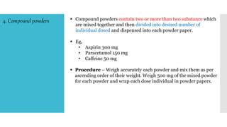 Image result for Compounding Unit Dose Powders