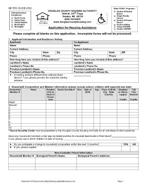 Ne Rrh Guide 302 Application For Occupancy - Fill Online, Printable ...