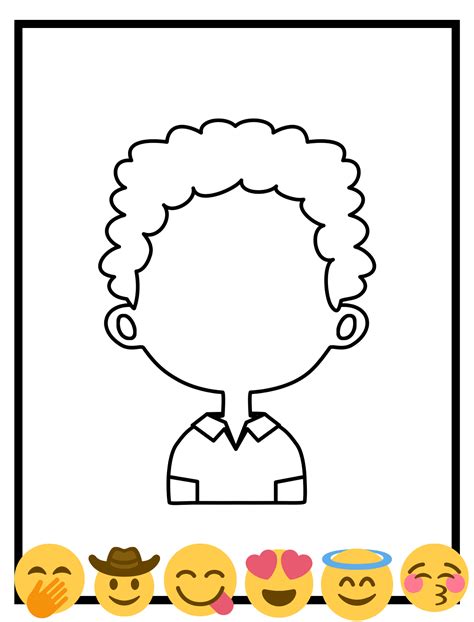 Face Template - 10 Free PDF Printables | Printablee | Face Template ...