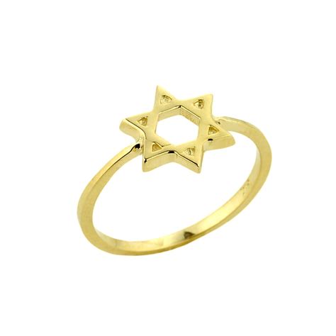 Gold Jewish Star of David Ring | Star of David | Jewish Rings