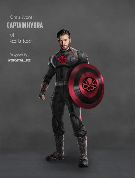 Chris evans as captain hydra Concept art by @digital_fz | Captain hydra ...