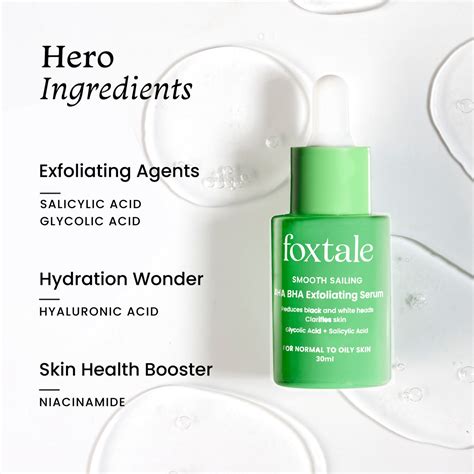 Buy AHA-BHA serum with Salicylic and Glycolic acid – Foxtale