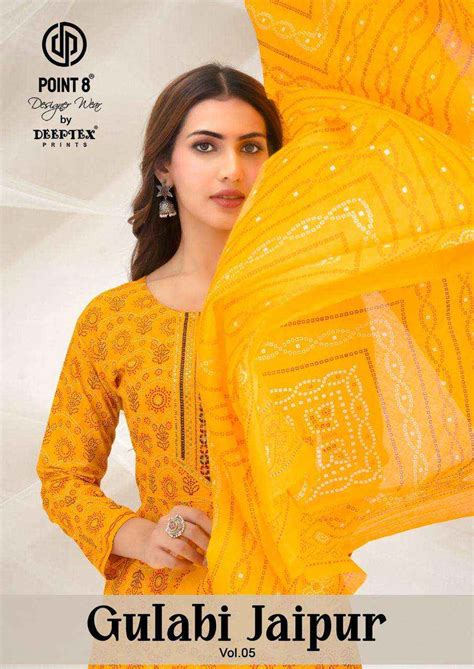 Deeptex Gulabi Jaipuri Vol 5 Cotton Anarakali Suit Wholesale Price