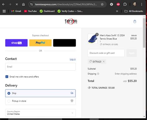 Tennis Express Online Coupon