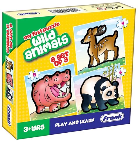 Buy Frank My First Wild Animals Puzzle For 3 Year Old Kids And Above ...