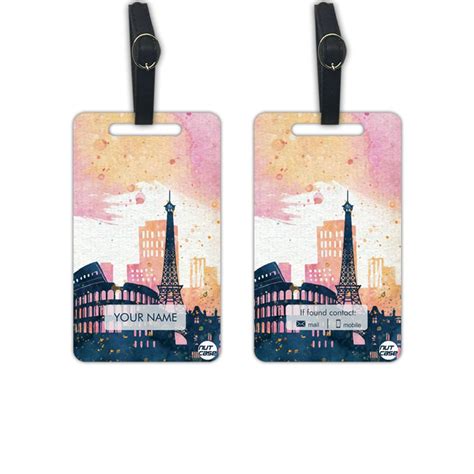 Buy Personalized Designer Luggage Travel Baggage Tags from Nutcase ...