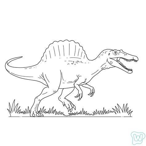 36 Spinosaurus Coloring Pages - Download and Print PDF