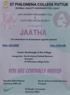 St Philomena College Observes International Day for Elimination of ...