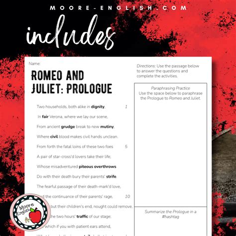 Prologue Romeo And Juliet