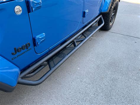 Pair Nerf Bars Side Steps Armor Running Boards Fit 2020-2024 Jeep Gladiator JT | eBay
