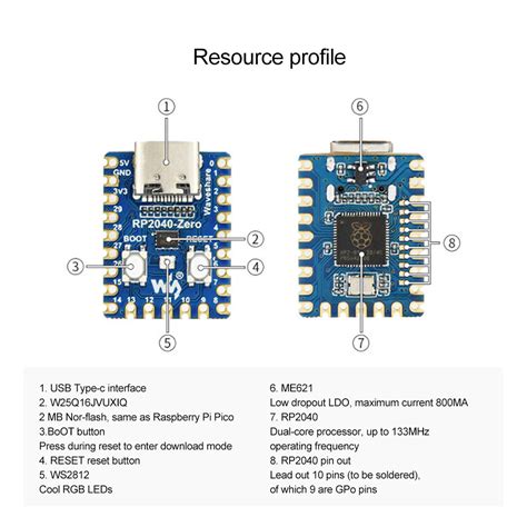 Buy Raspberry Pi RP2040-Zero Microcontrolador da placa de ...