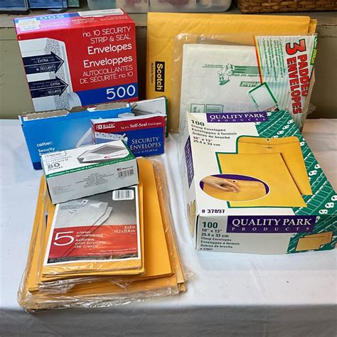 953 Lot of Padded and Letter, Legal Size Envelopes | EstateSales.org